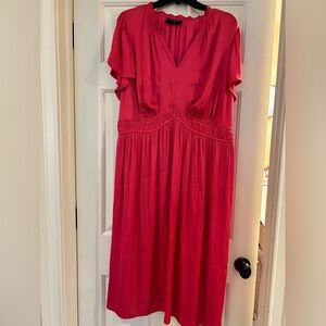 🩷Bright pink and shimmery Lane Bryant dress!  Super shimmery and soft! 🩷